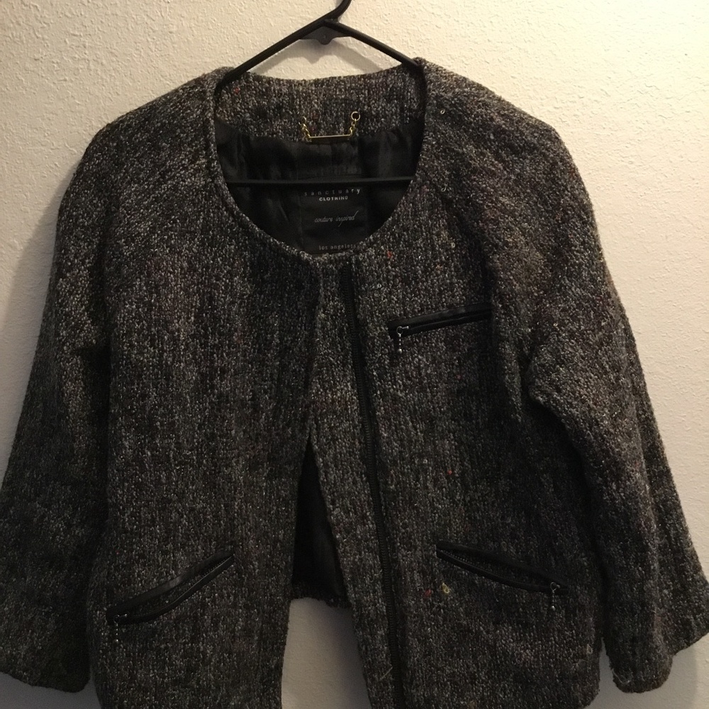 Sanctuary clothing grey jacket size L